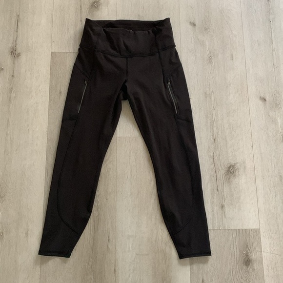 Athleta Rainier 7/8 S Black Leggings gym exercise size‎ S pockets - Picture 9 of 12